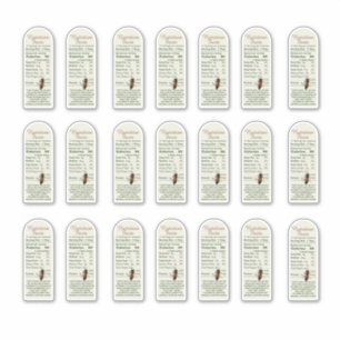 8 oz Muth Jar Nutrition Facts with Bee Vinyl Sticker