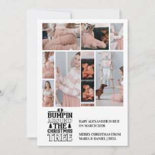 8 Photo Christmas Tree Pregnancy Announcement