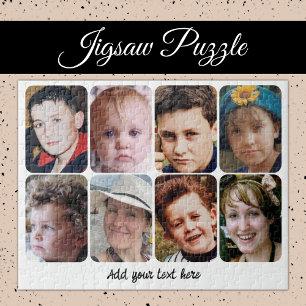 8 photo collage add text jigsaw puzzle