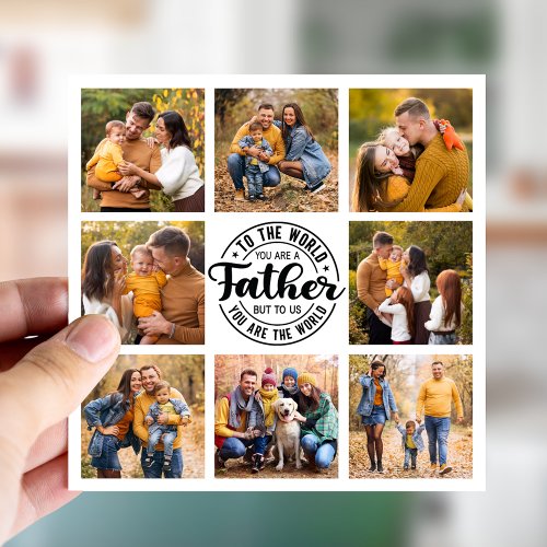 8 Photo Collage All Occasion Worlds Best Father Card
