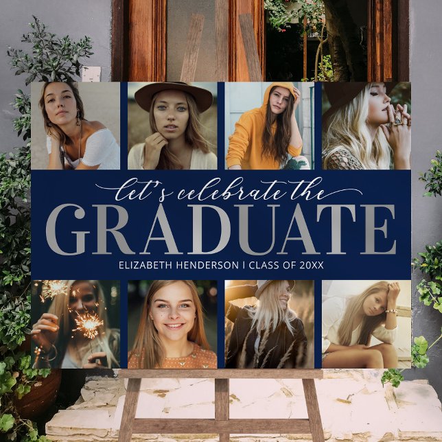 8 Photo Collage Celebrate the Graduate Foam Board (Creator Uploaded)