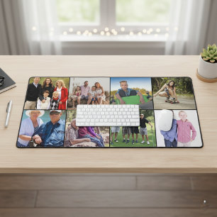 8 Photo Collage Desk Mat