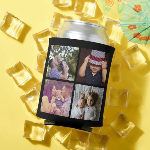 8 Photo Collage DIY Fun Personalized Can Cooler
