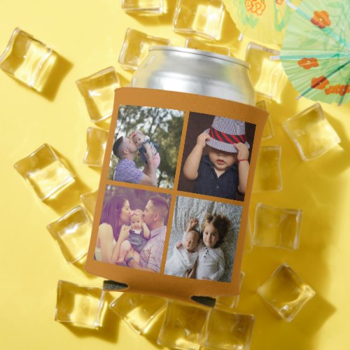 8 Photo Collage DIY Fun Personalized Can Cooler