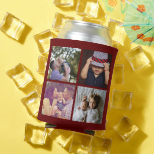 8 Photo Collage DIY Fun Personalized Can Cooler