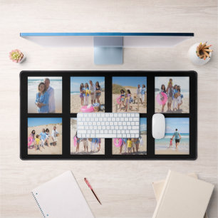 8 Photo Collage Personalized Desk Mat