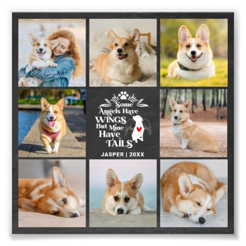 8 Photo Collage Pet Dog Loss Photo Enlargement