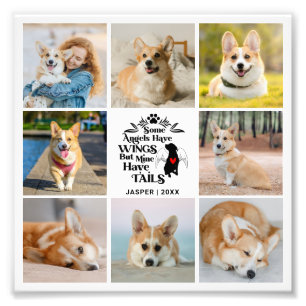 8 Photo Collage Pet Dog Loss Photo Enlargement Print