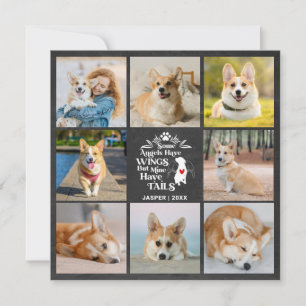 8 Photo Collage Pet Dog Loss Remembrance Card