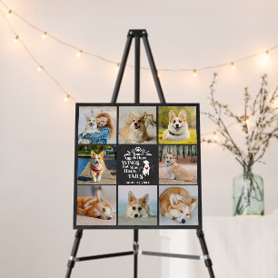 8 Photo Collage Pet Dog Loss Remembrance Foam Board