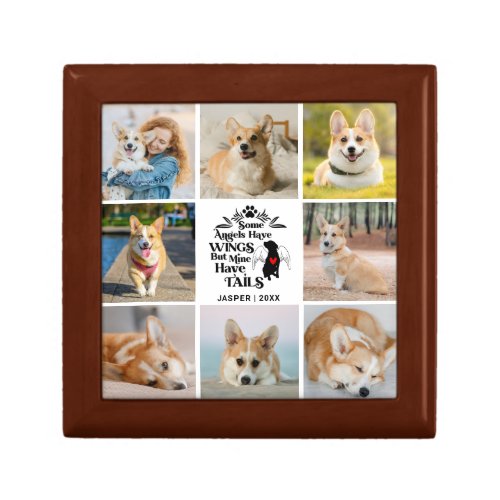 8 Photo Collage Pet Dog Loss Remembrance Gift Box