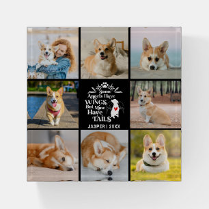8 Photo Collage Pet Dog Loss Remembrance  Paperweight