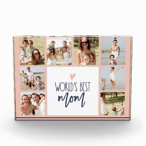 8 Photo Collage Worlds Best Mom Photo Block