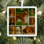 8 Photo Custom Collage Personalized Metal Ornament<br><div class="desc">Create a Custom Photo Collage unique customized personalized 8 Photo ornament from Ricaso. Ideal as a Christmas gift or a gift for anytime.</div>