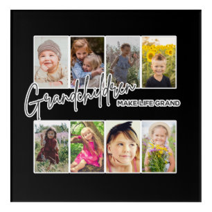 8 Photo "Grandchildren Make Life Grand" Acrylic Print
