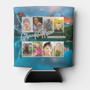 8 Photo "Grandchildren Make Life Grand" Can Cooler