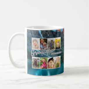 8 Photo "Grandchildren Make Life Grand" Coffee Mug
