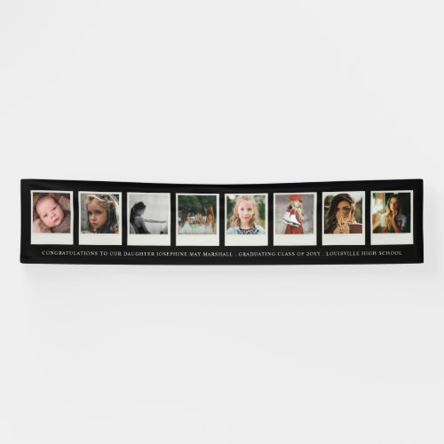8 Photo Instant Film Graduation or Special Event Banner