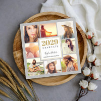 8 Photo Magnetic Graduation Announcement Cards