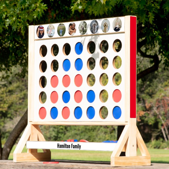 8 Photo Personalized Custom Text Make Your Own Fast Four (Lawn)