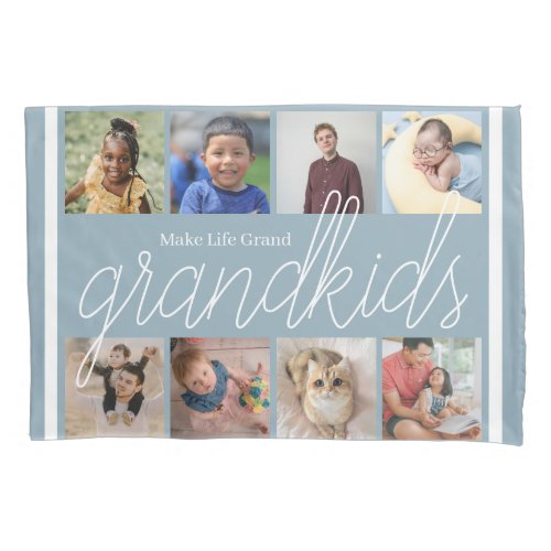 8 Photos grandparents Pillowcase