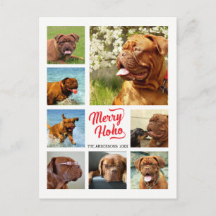 8 Picture Family Photo ✨ Collage Custom Christmas Holiday Postcard