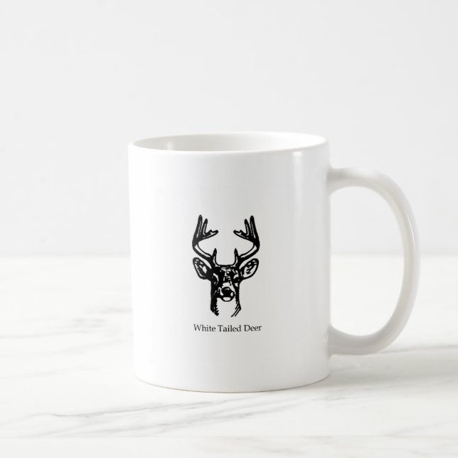 8 Point Buck White Tail Deer Coffee Mug (Right)