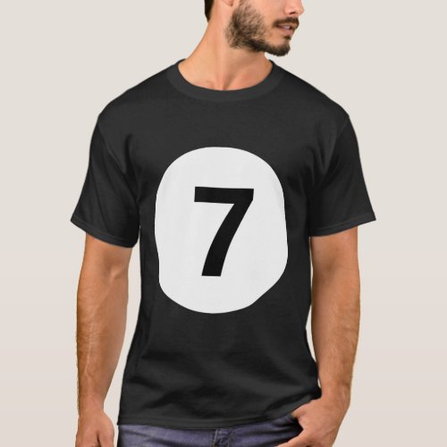 8 Pool 7 Billiards Lazy Costume Halloween Group Ma T-Shirt