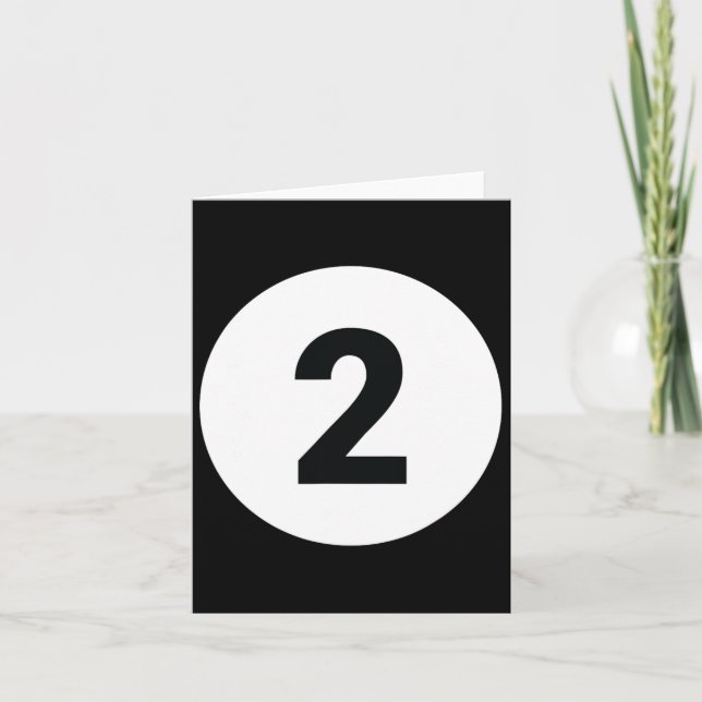 8 Pool Ball 2 Billiards Costume Halloween Group Ma Card (Front)