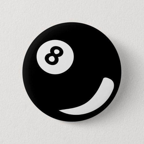 8 pool billiard ball black billiards pinback button