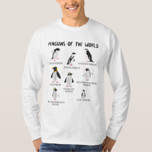 8 Rarest Penguins of the World - Funny Animals T-Shirt