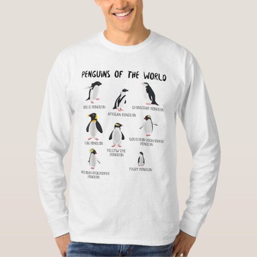 8 Rarest Penguins of the World _ Funny Animals T_Shirt