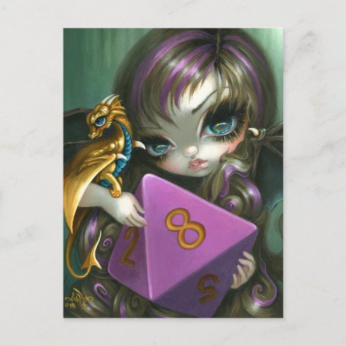 "8 Sided Dice Fairy" Postcard