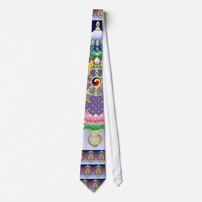8 signs neck tie (Front)
