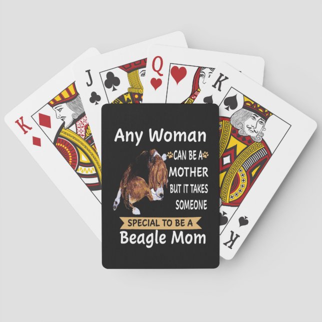 8 Special To Be A Beagle Mom Poker Cards (Back)