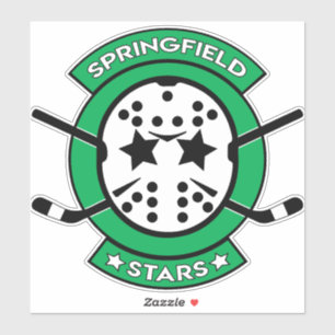 8" Springfield Stars Window Clings Sticker