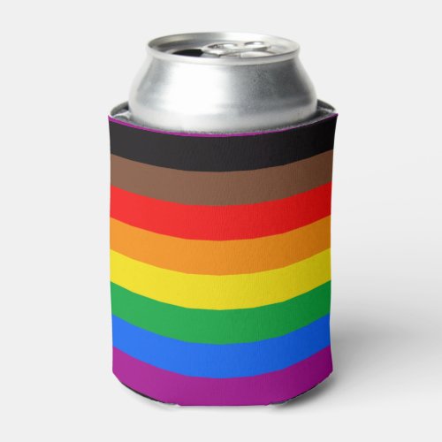 8_Striped LGBT Pride Flag Can Cooler