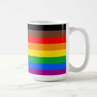 8-Striped LGBT Pride Flag Coffee Mug