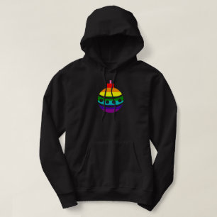 8 Stripes LGBT Pride Flag Rainbow Christmas Bauble Hoodie