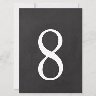8 Table Number 6.5 x 8.75