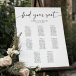 8 Tables Find Your Seat Seating Chart at Zazzle