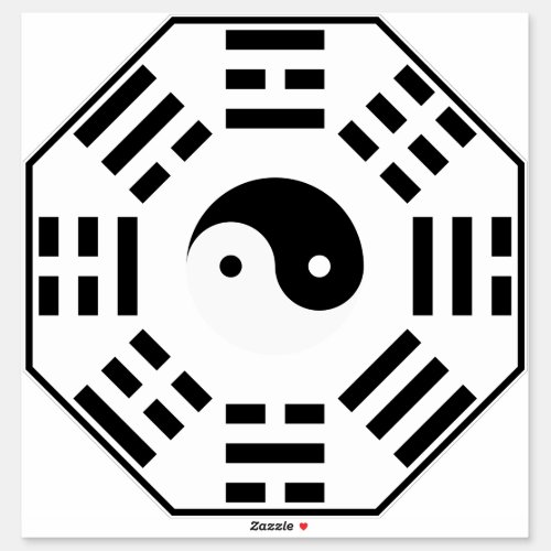 8 Trigrams _ Yin Yang _ Feng Shui Sticker