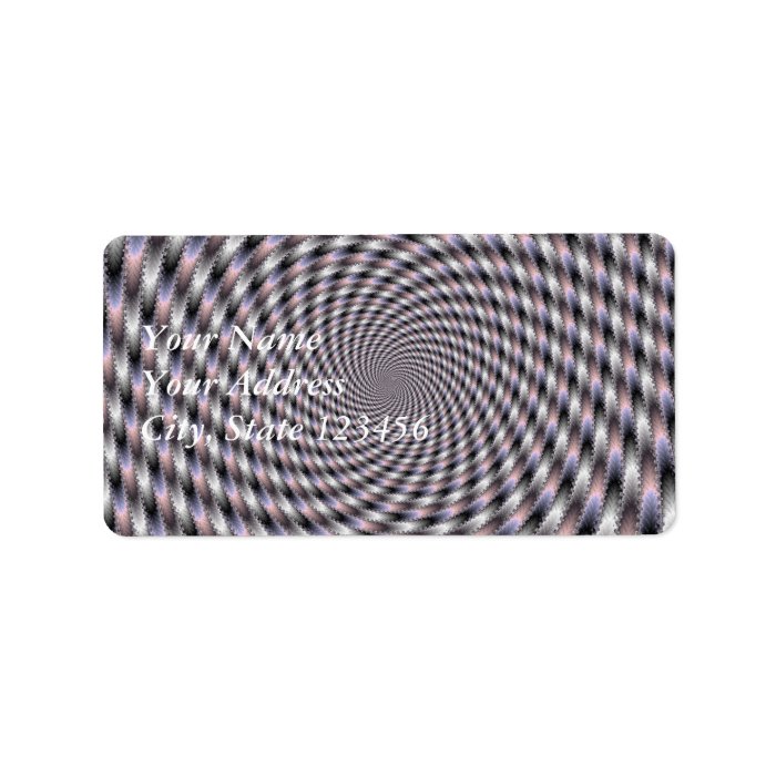 8 Vodkas Too Many   Fractal Personalized Address Label