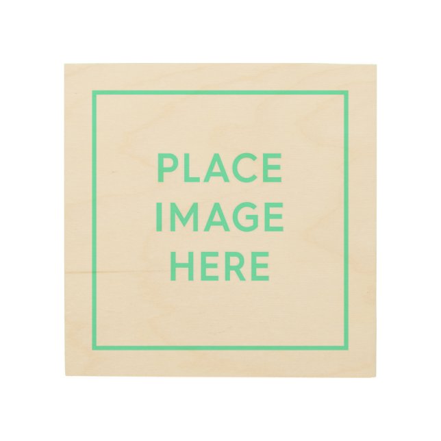 8"x8" Wood Wall Art with Frame (Front)