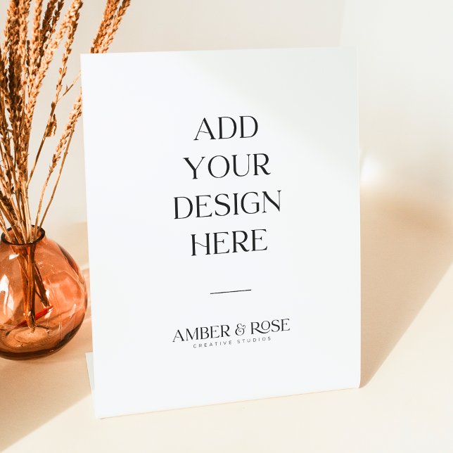 8" x 10" pedestal sign (Pedastal Sign)