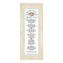 8 x 20 Build a Healthy Child, Parchment Aqua Blue