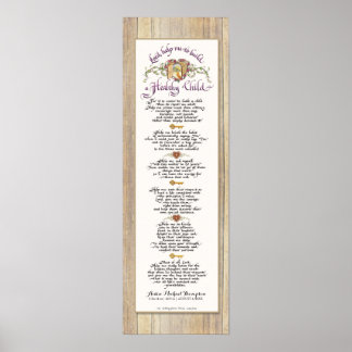 8 x 24 Build a Healthy Child - Barn Wood Fence Poster