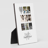 8 x PHOTO COLLAGE Newlyweds Personalized WEDDING Plaque