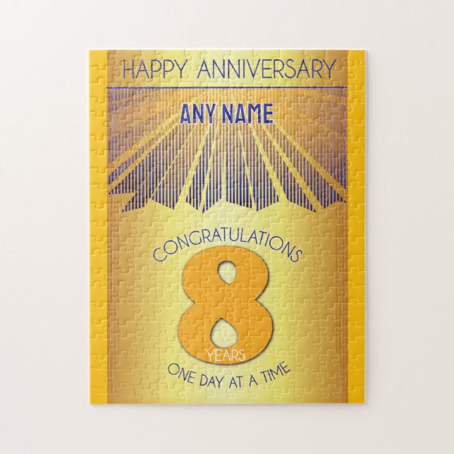 8 Year | AA 12 Step Anniversary Personalized Jigsaw Puzzle (Vertical)