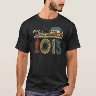 8 Year Old  Born In 2015 Vintage 8th Birthday Boy T-Shirt